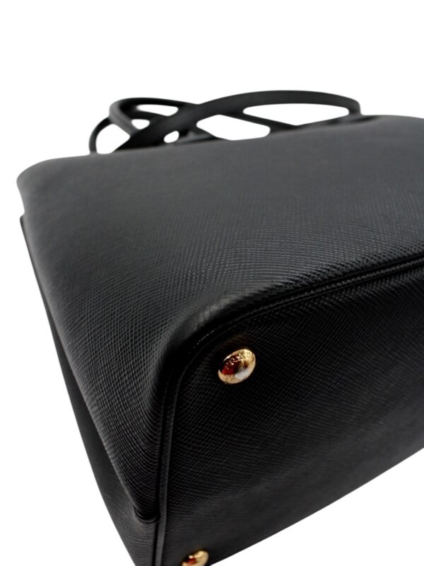 Borsa Prada Bicolor in Pelle Saffiano Nera