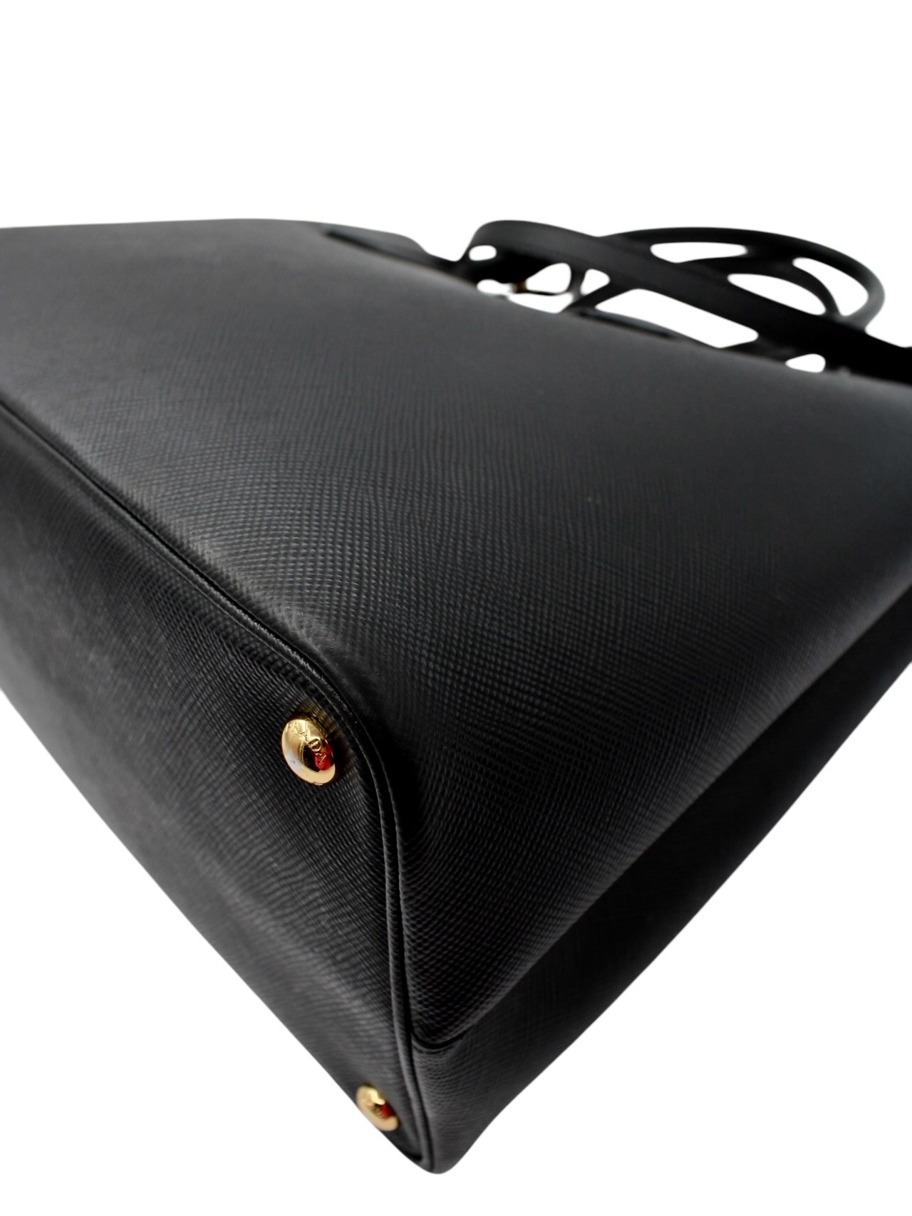 Borsa Prada Bicolor in Pelle Saffiano Nera thumb