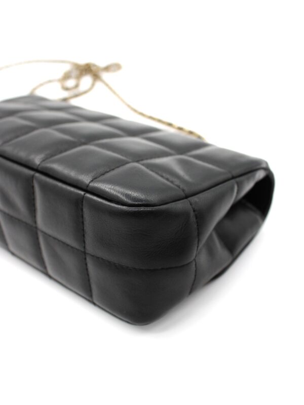 Tracolla Chanel Chocolat Bar pelle nera