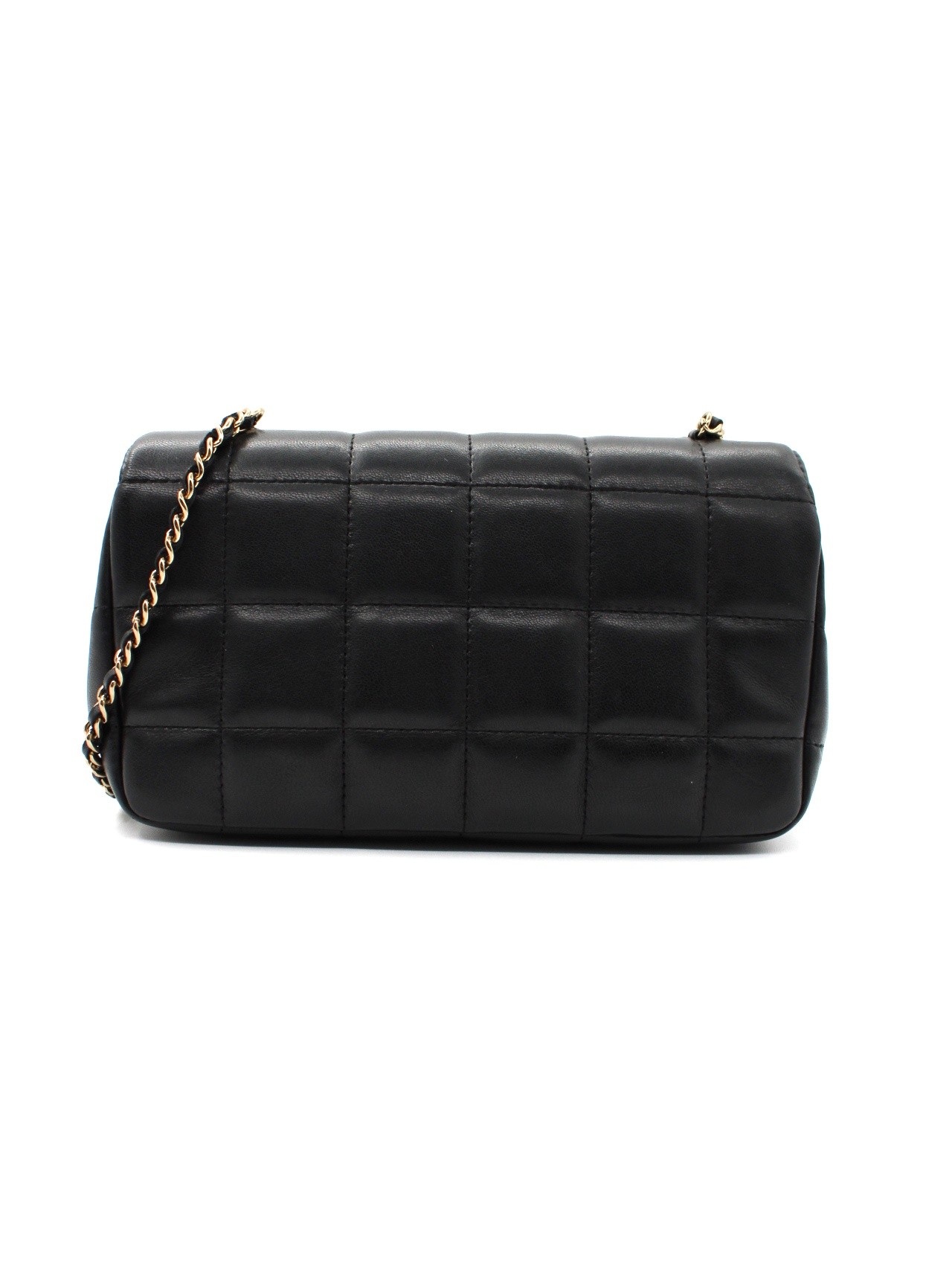 Tracolla Chanel Chocolat Bar pelle nera thumb