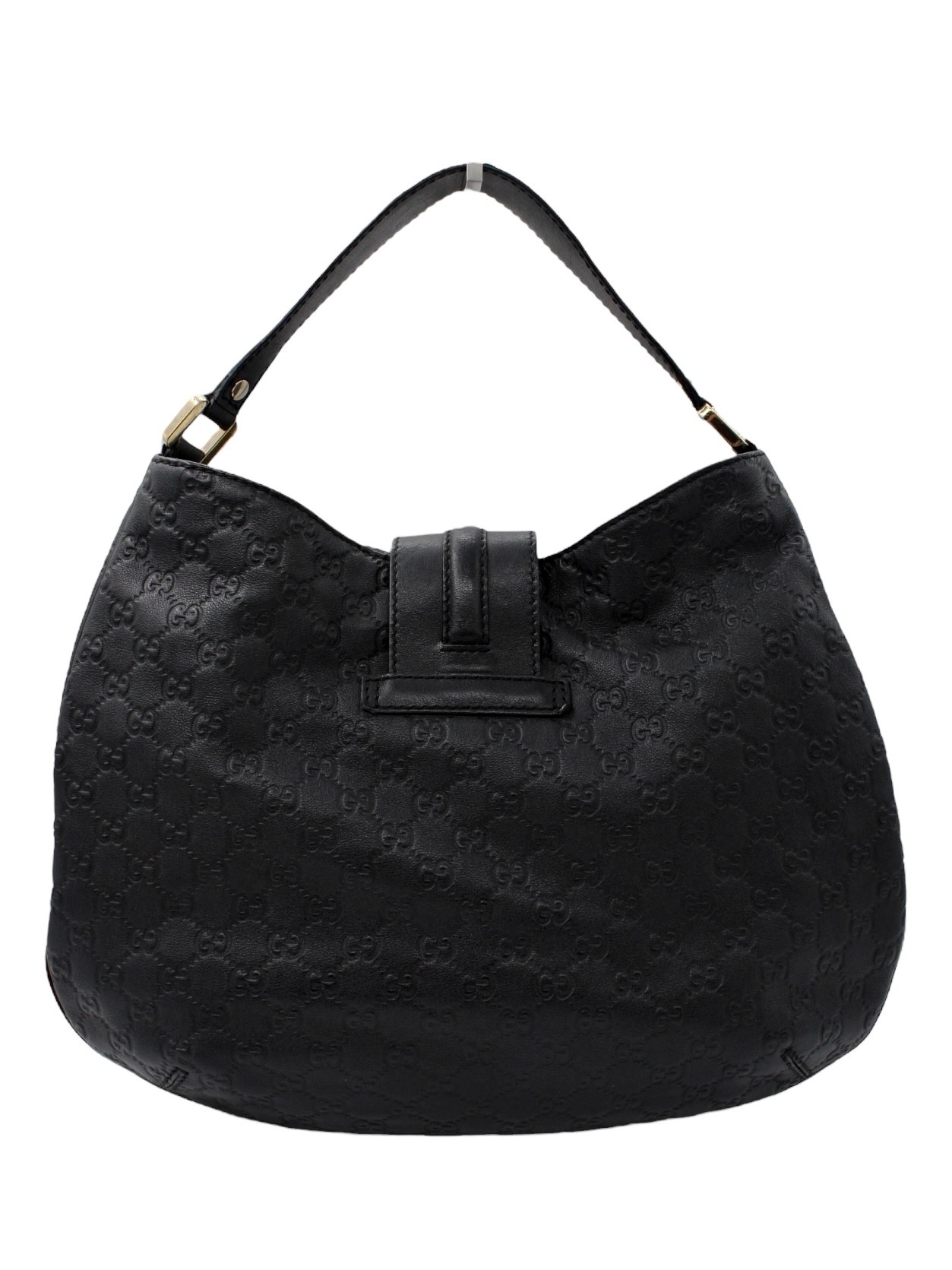 Borsa Gucci Hobo in Pelle Guccissima GG Nera thumb