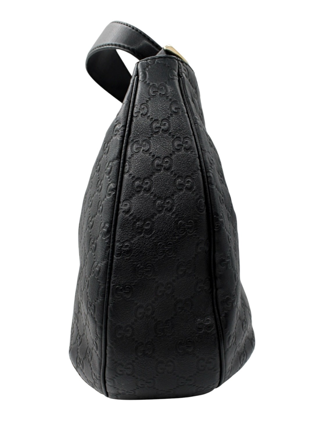 Borsa Gucci Hobo in Pelle Guccissima GG Nera thumb