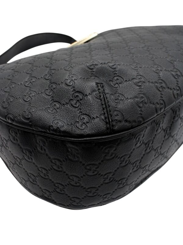 Borsa Gucci Hobo in Pelle Guccissima GG Nera