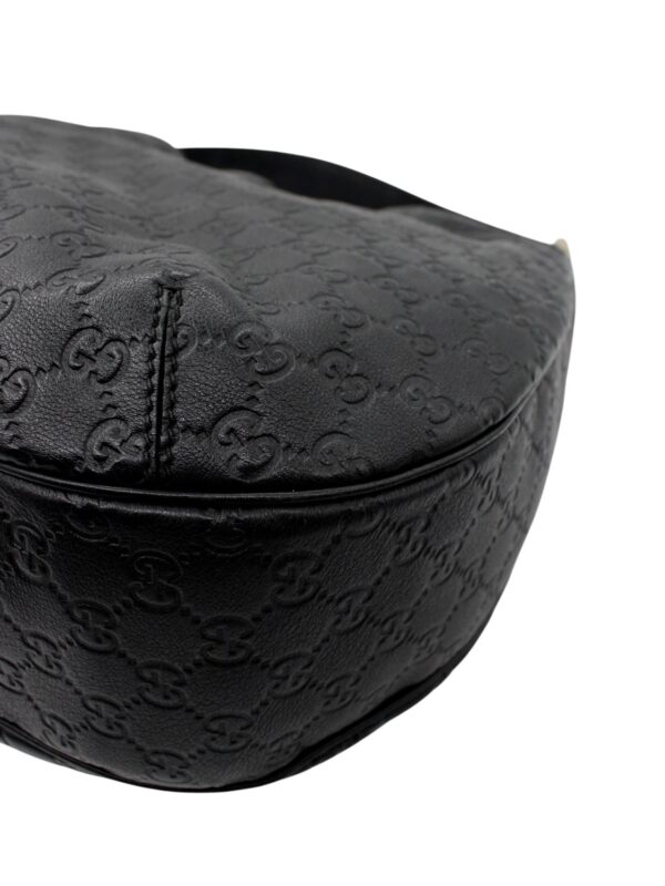 Borsa Gucci Hobo in Pelle Guccissima GG Nera