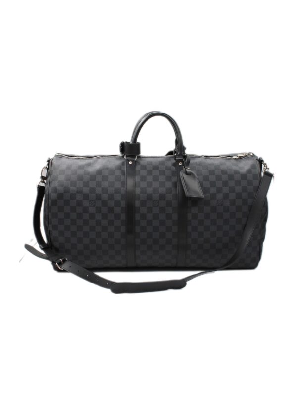 Keepall Louis Vuitton 55 in damier Graphite