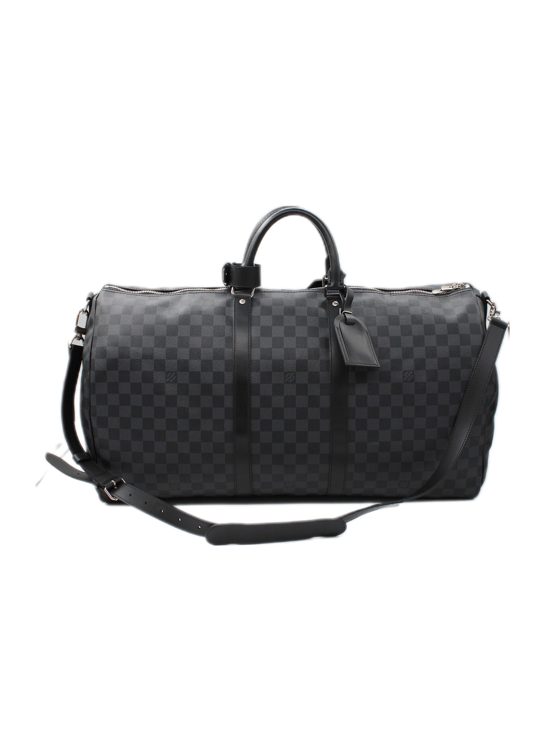 Keepall Louis Vuitton 55 in damier Graphite thumb