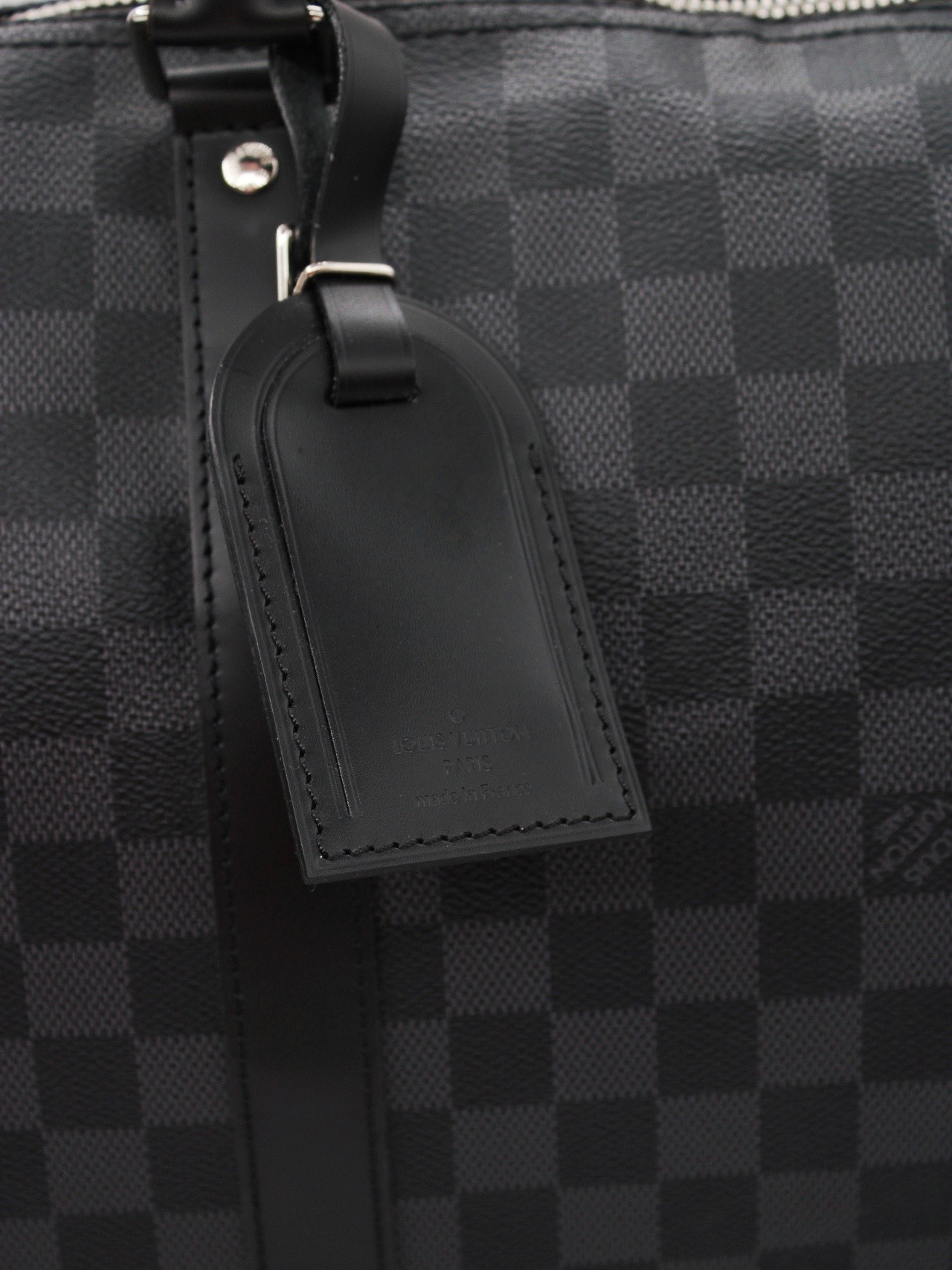 Keepall Louis Vuitton 55 in damier Graphite thumb