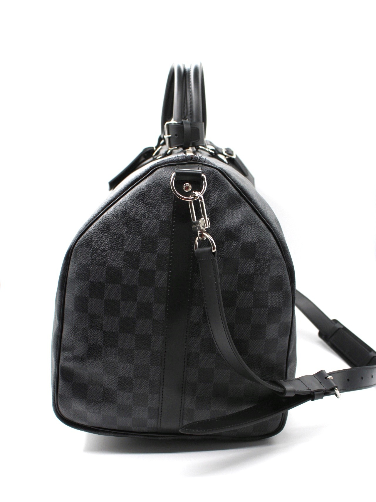 Keepall Louis Vuitton 55 in damier Graphite thumb
