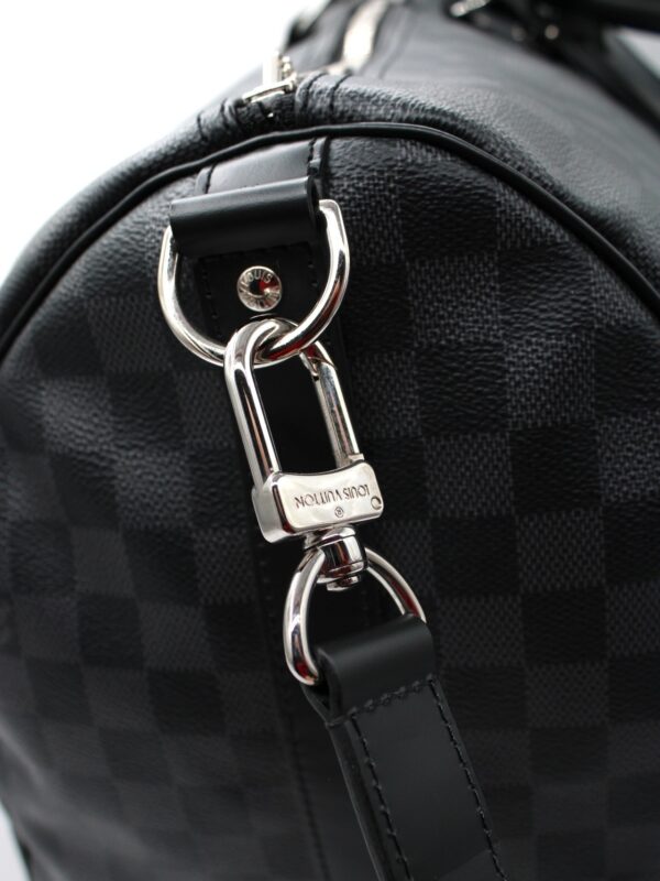 Keepall Louis Vuitton 55 in damier Graphite