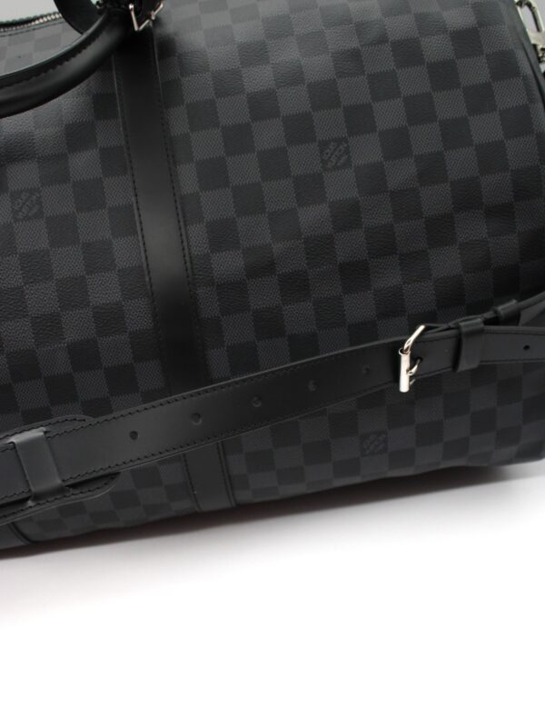 Keepall Louis Vuitton 55 in damier Graphite