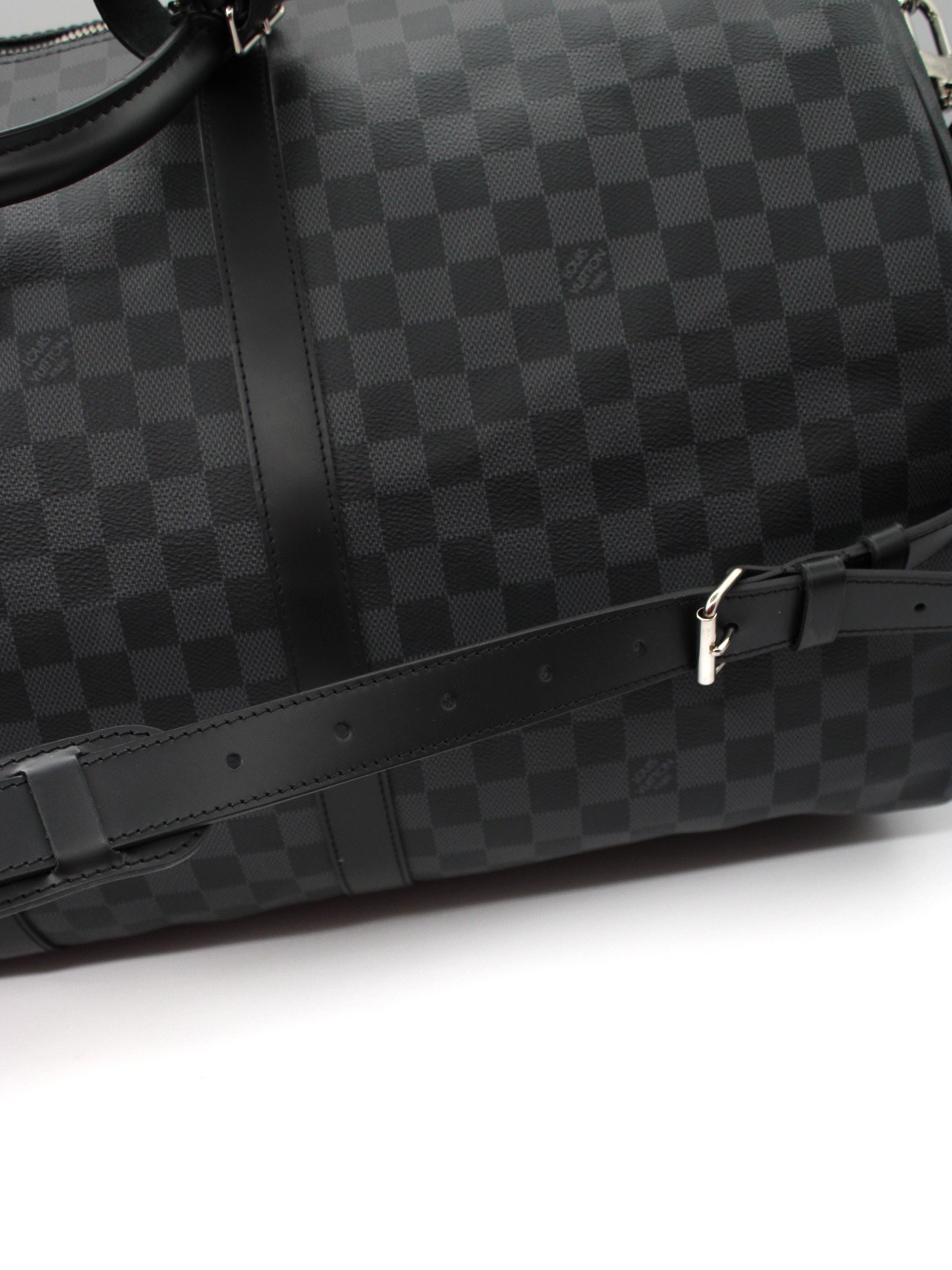Keepall Louis Vuitton 55 in damier Graphite thumb