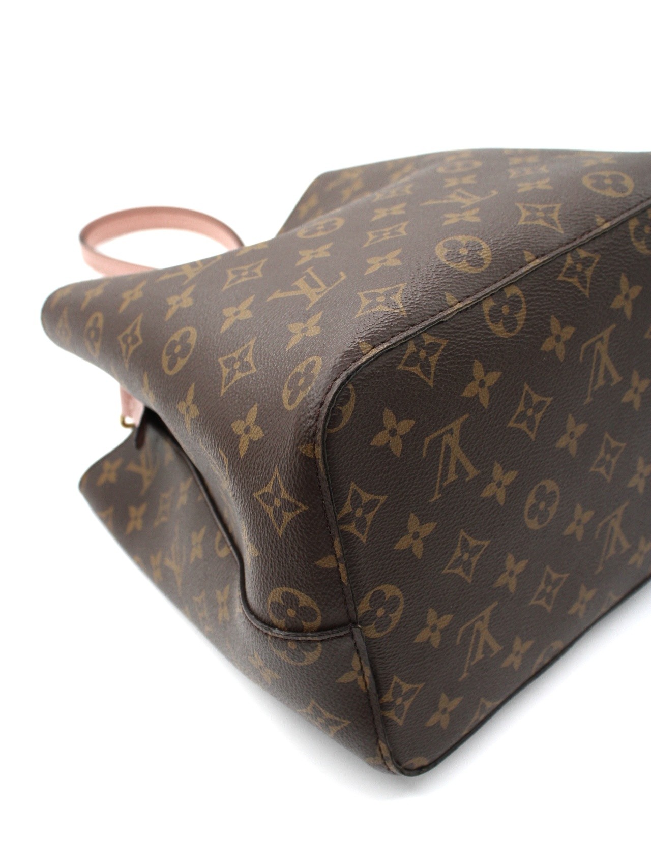 Borsa Louis Vuitton NéoNoé MM in monogram ed inserti rosa thumb