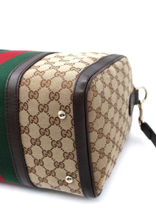 Bauletto Gucci Boston web in tela GG