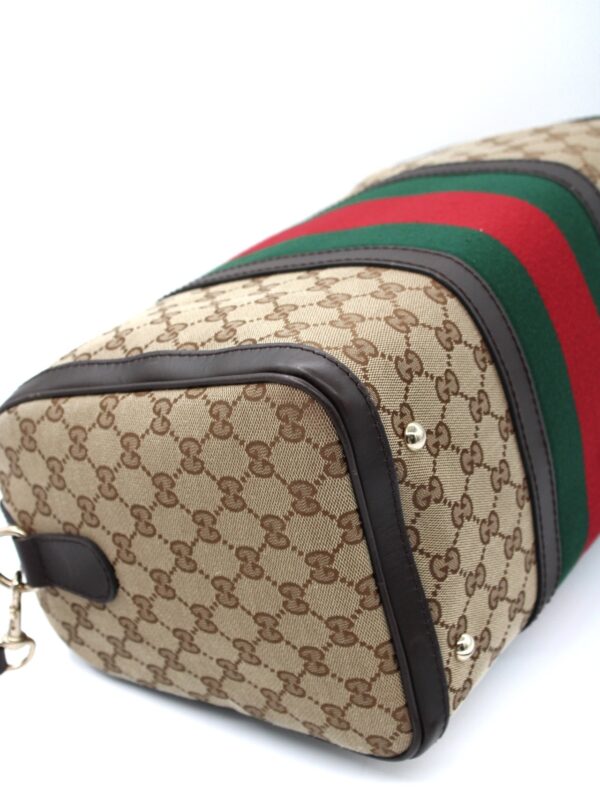 Bauletto Gucci Boston web in tela GG