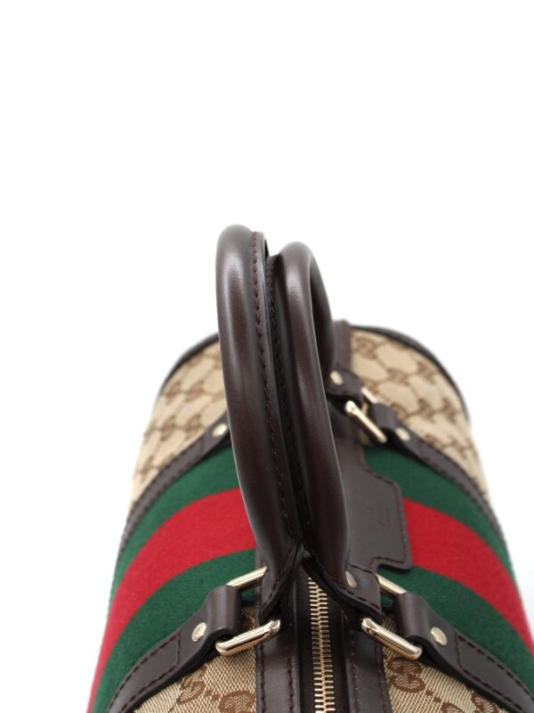 Bauletto Gucci Boston web in tela GG