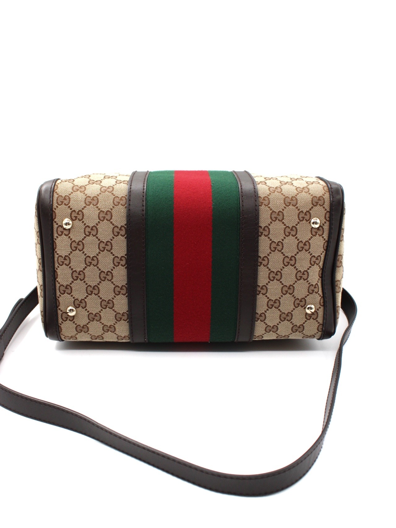 Bauletto Gucci Boston web in tela GG thumb