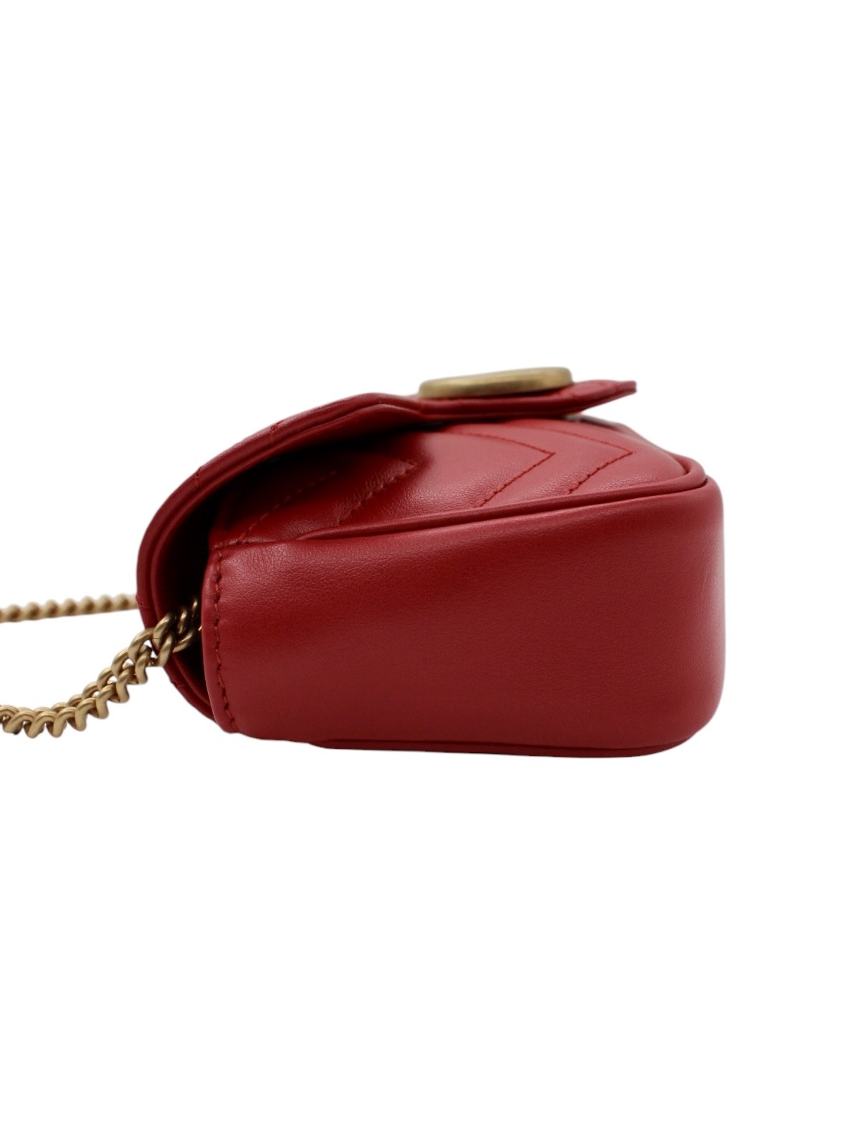 Borsa Gucci Super Mini GG Marmont Rossa thumb