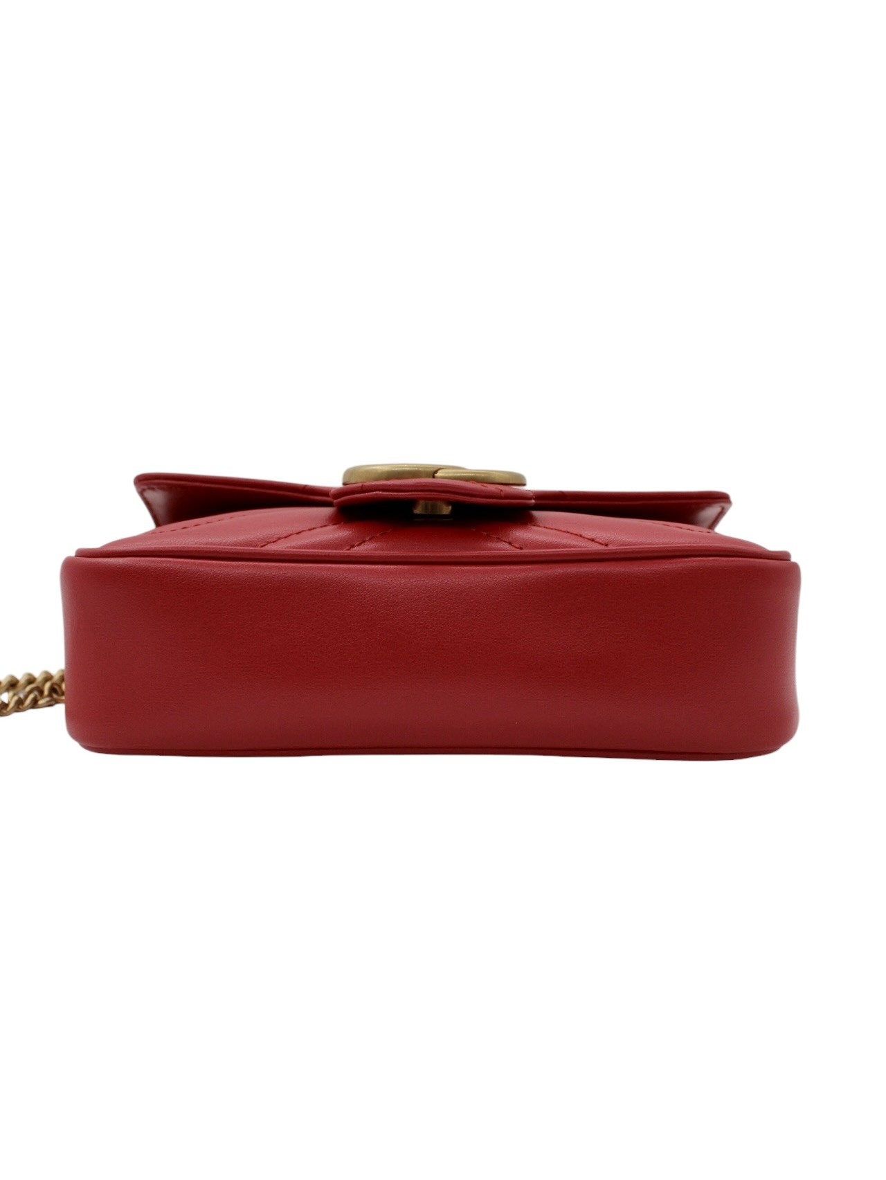 Borsa Gucci Super Mini GG Marmont Rossa thumb