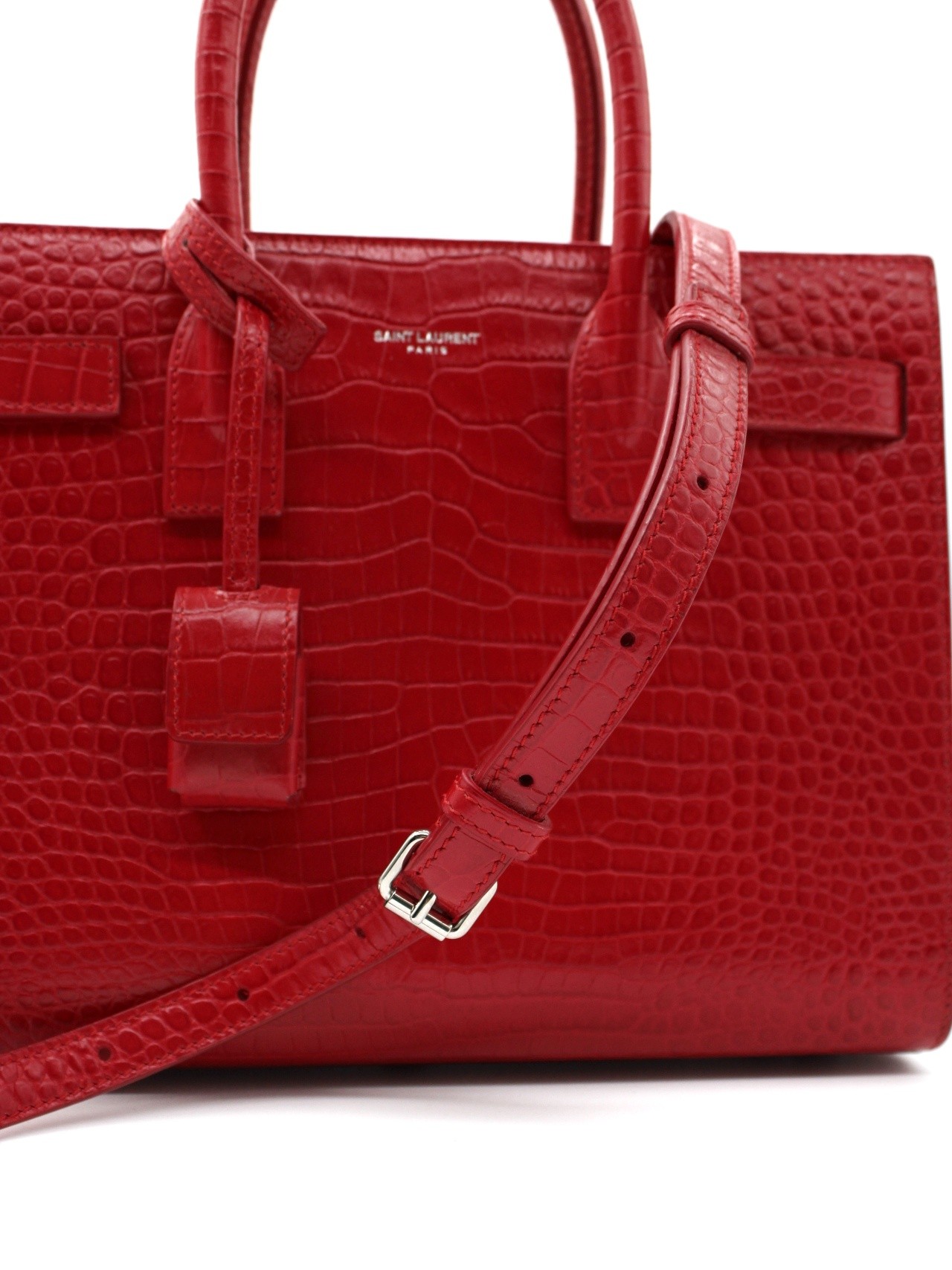 Borsa Saint Laurent Sac de Jour Baby stampa cocco thumb