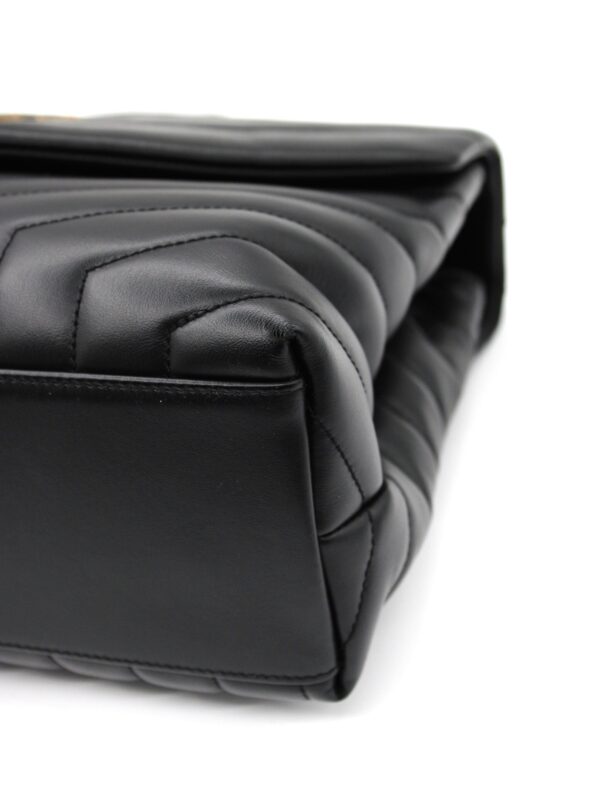 Borsa Saint Laurent LouLou media in pelle nera