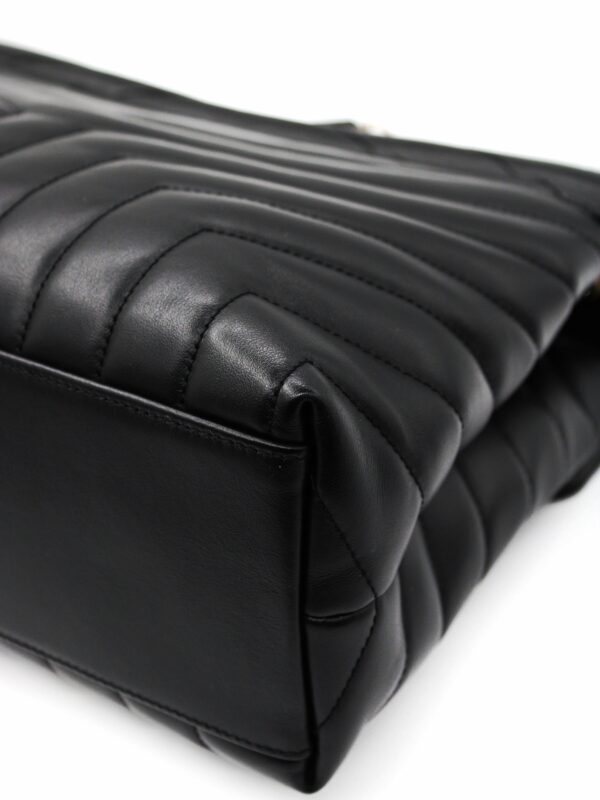 Borsa Saint Laurent LouLou media in pelle nera