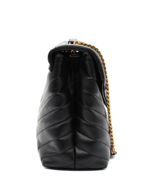 Borsa Saint Laurent LouLou media in pelle nera