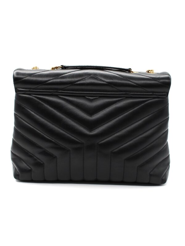 Borsa Saint Laurent LouLou media in pelle nera
