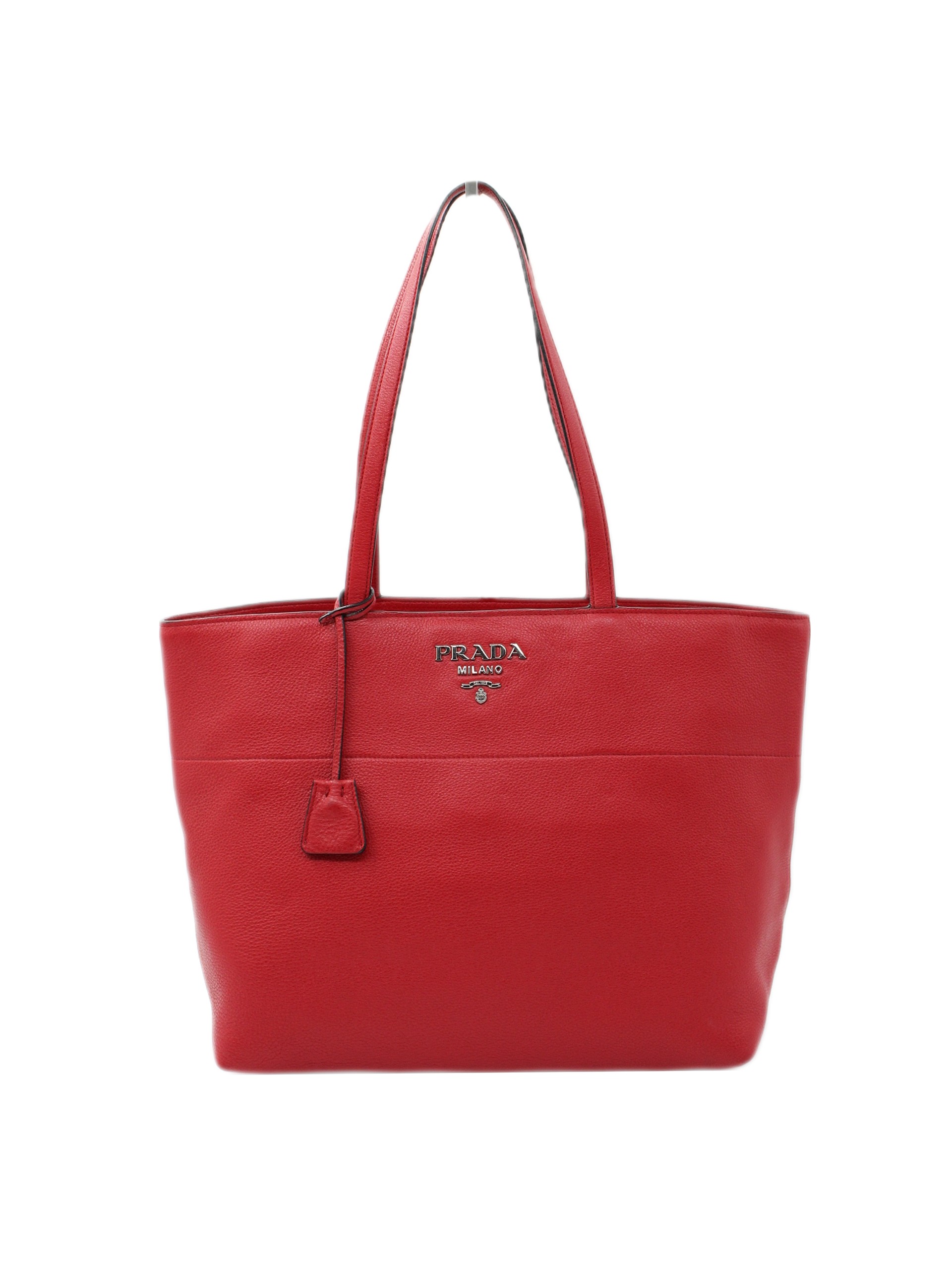Shopper Prada in pelle rossa thumb