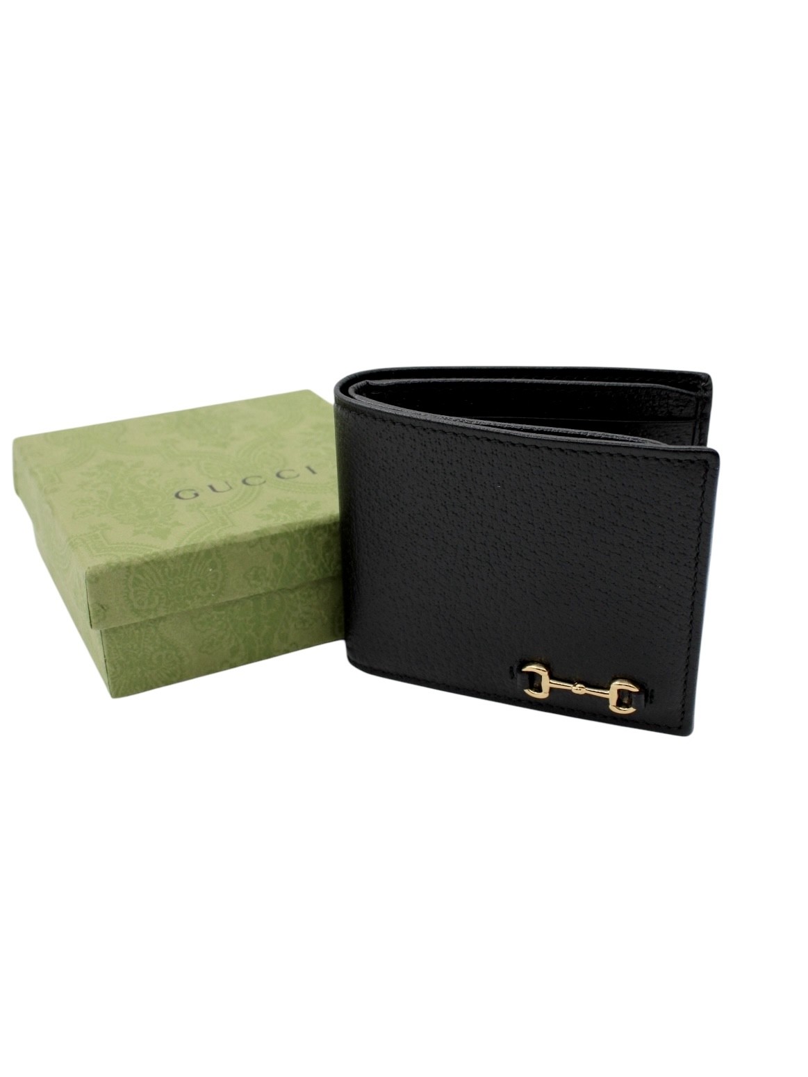 Portafoglio Gucci Bi - Fold in Pelle Nera thumb