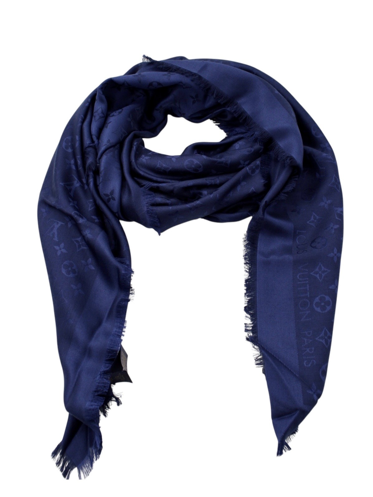 Scialle Louis Vuitton Blu thumb