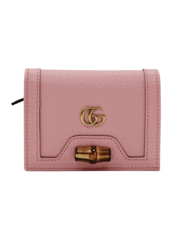 Portafoglio Gucci Bamboo Diana Rosa