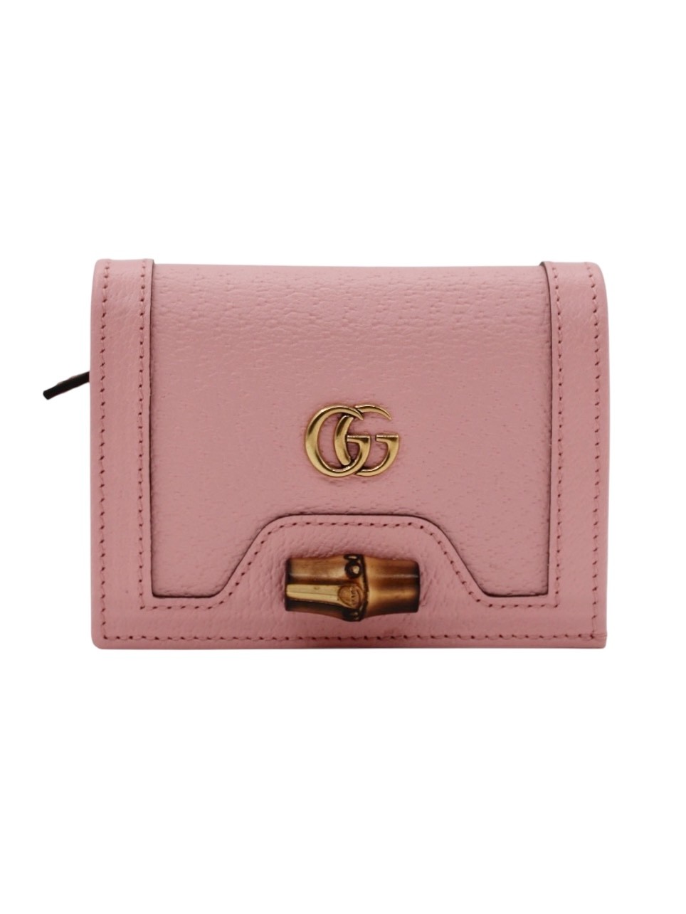 Portafoglio Gucci Bamboo Diana Rosa thumb