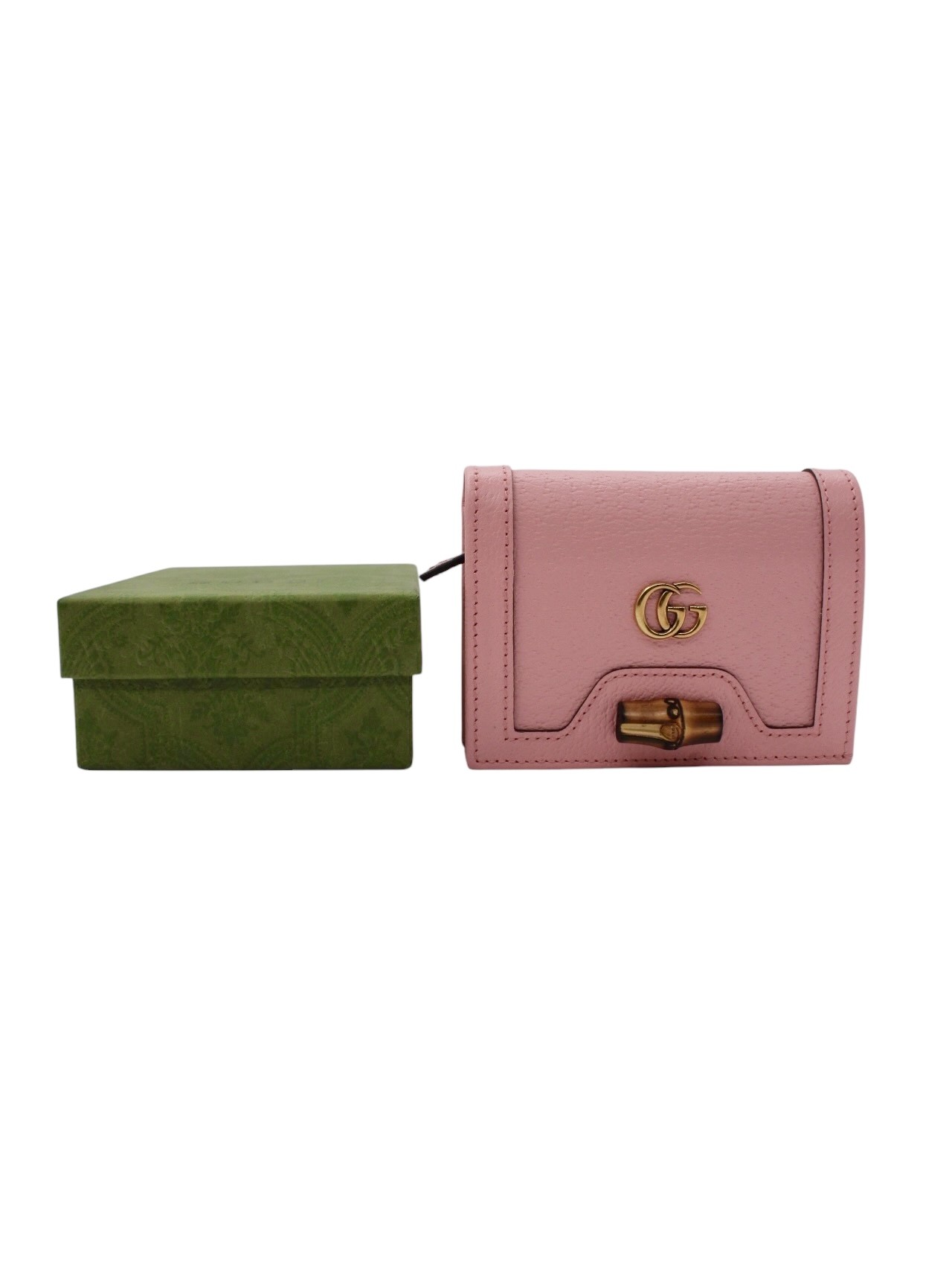 Portafoglio Gucci Bamboo Diana Rosa thumb