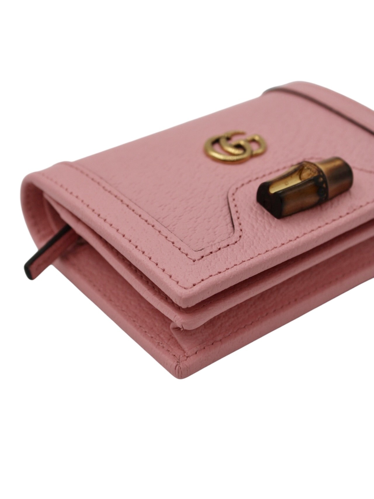 Portafoglio Gucci Bamboo Diana Rosa thumb