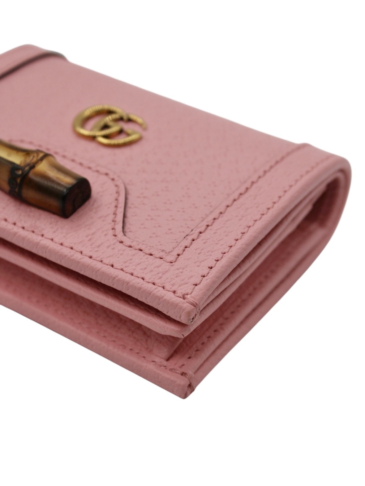 Portafoglio Gucci Bamboo Diana Rosa thumb