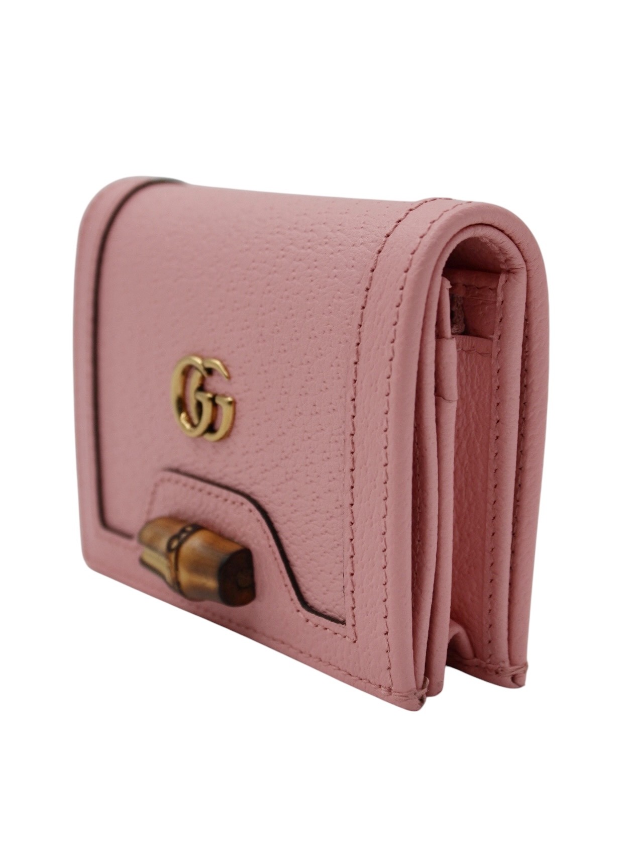Portafoglio Gucci Bamboo Diana Rosa thumb