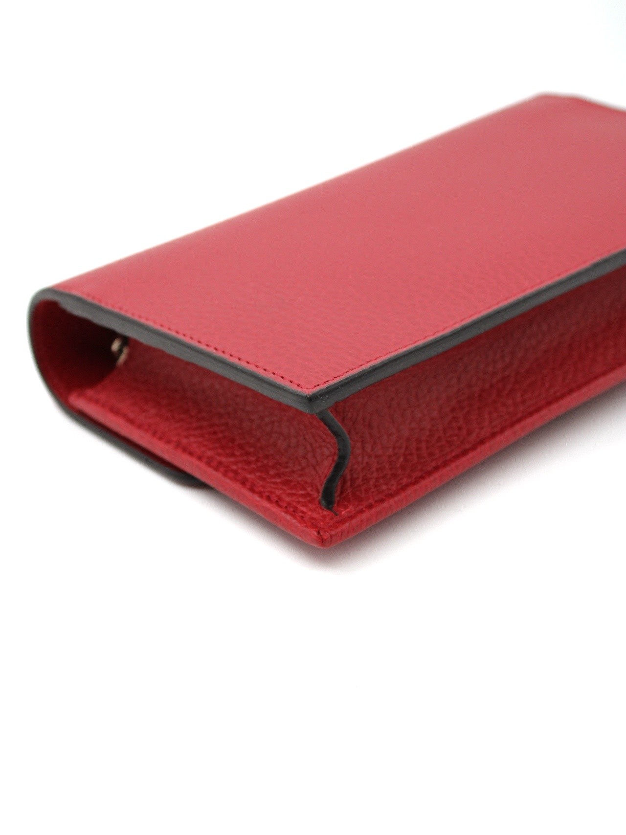 Tracolla Gucci Interlocking in pelle rossa thumb