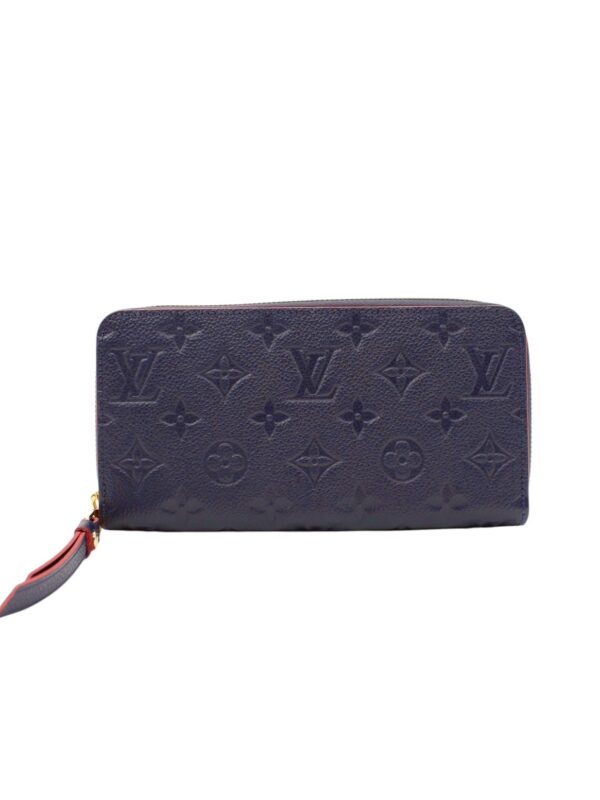 Portafoglio Louis Vuitton Zippy in Pelle Empreinte Blu