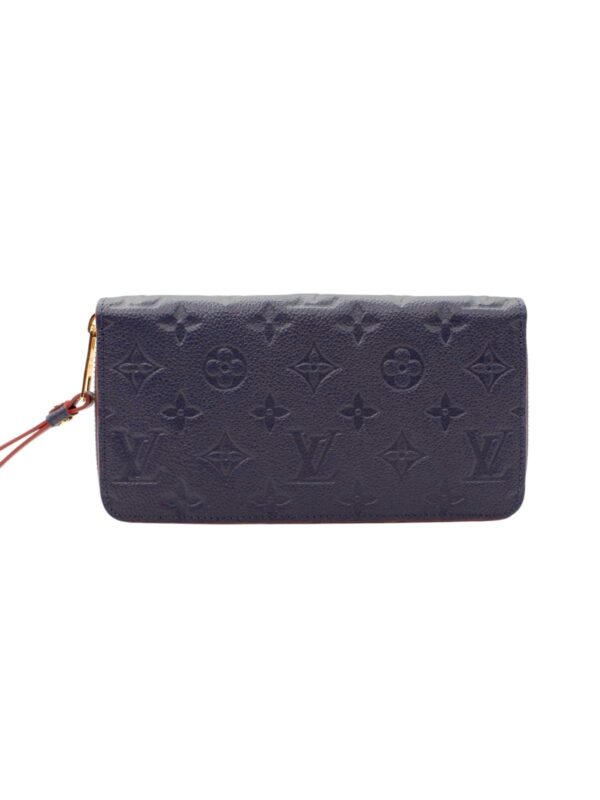 Portafoglio Louis Vuitton Zippy in Pelle Empreinte Blu