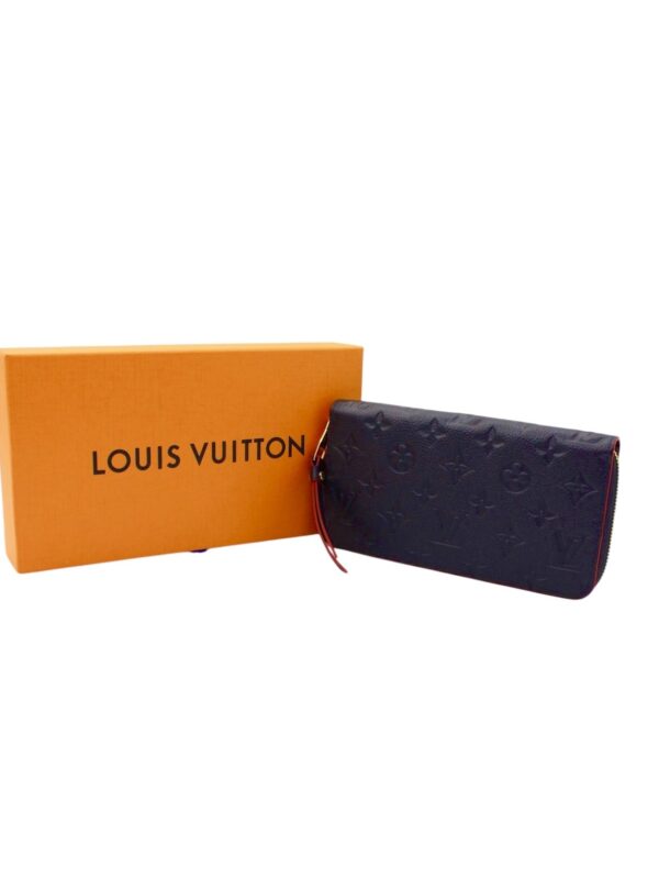 Portafoglio Louis Vuitton Zippy in Pelle Empreinte Blu