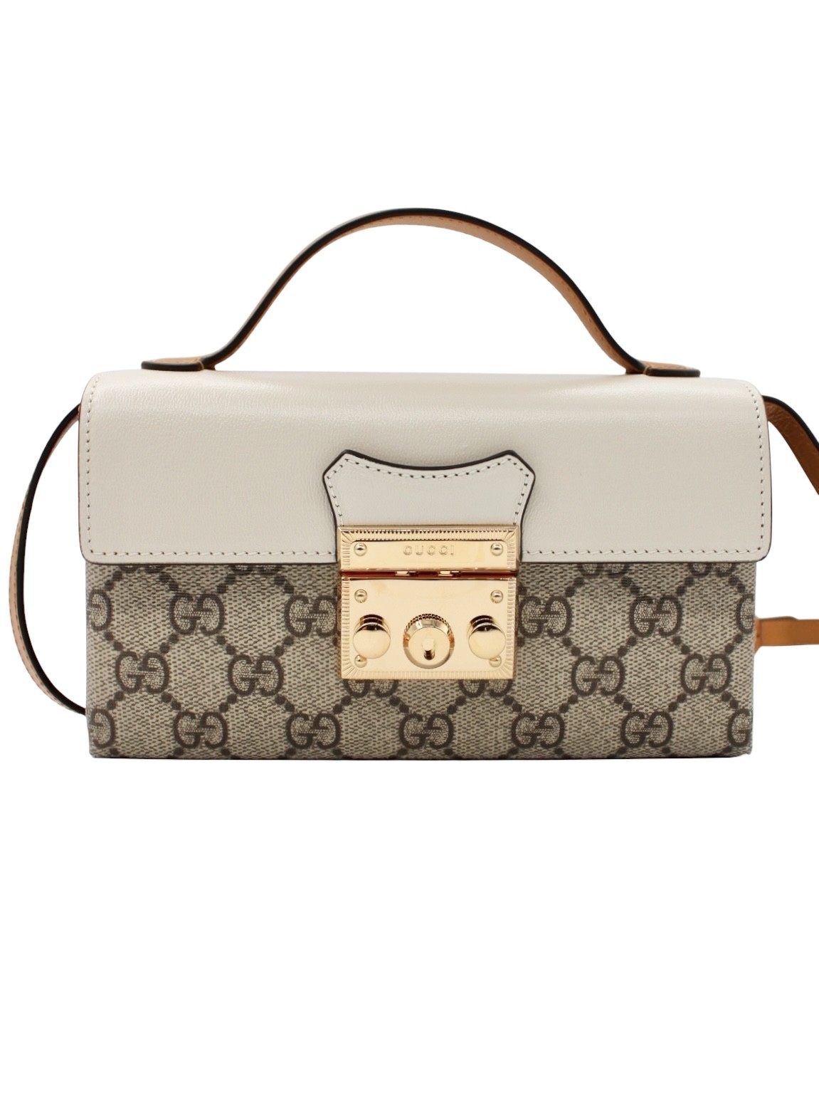 Borsa Gucci Mini Padlock Panna thumb