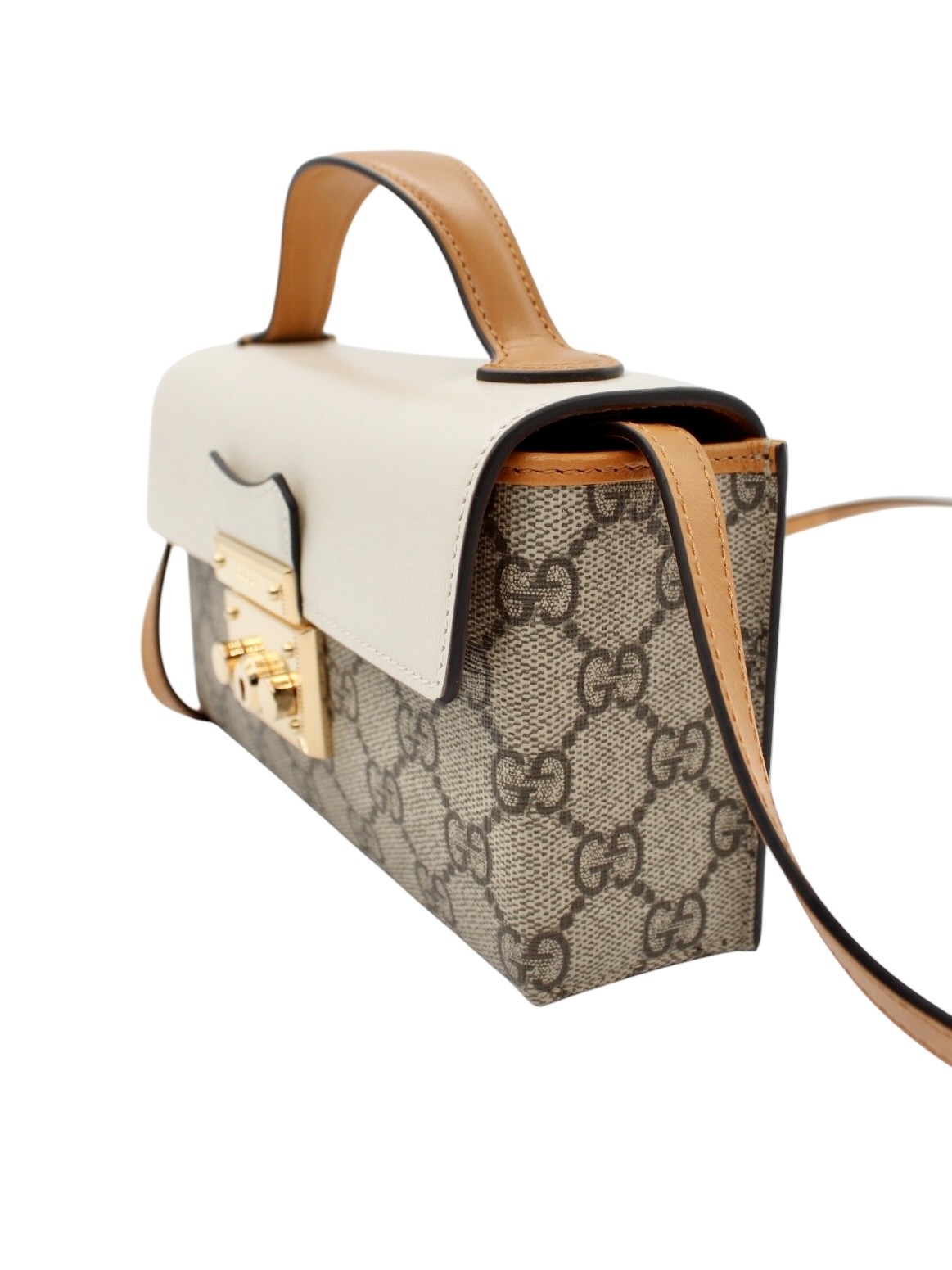 Borsa Gucci Mini Padlock Panna thumb
