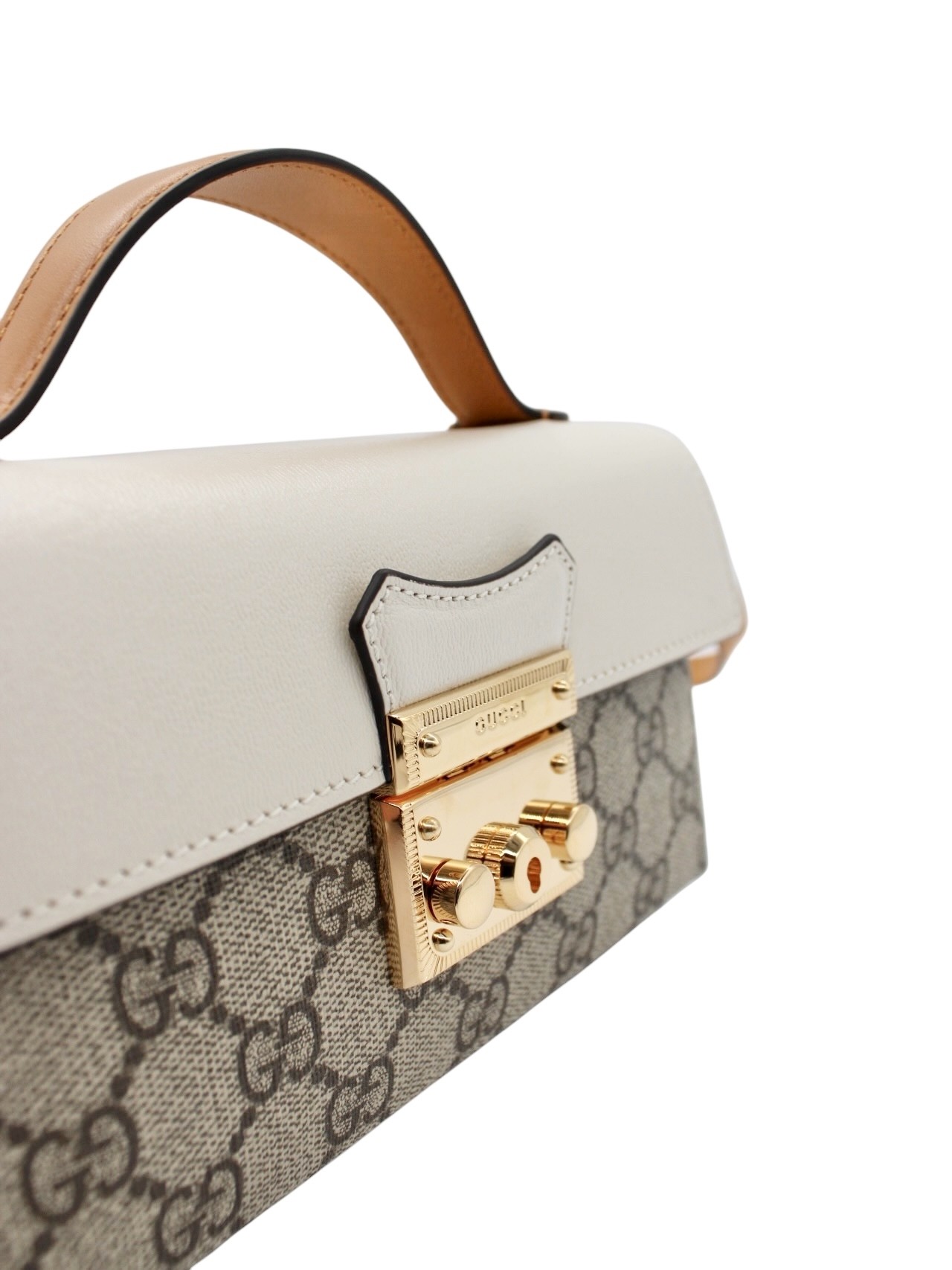 Borsa Gucci Mini Padlock Panna thumb