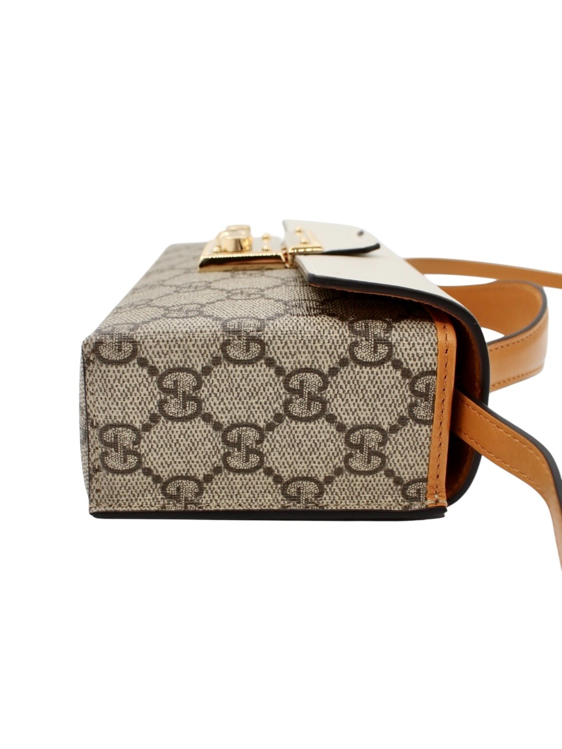 Borsa Gucci Mini Padlock Panna thumb