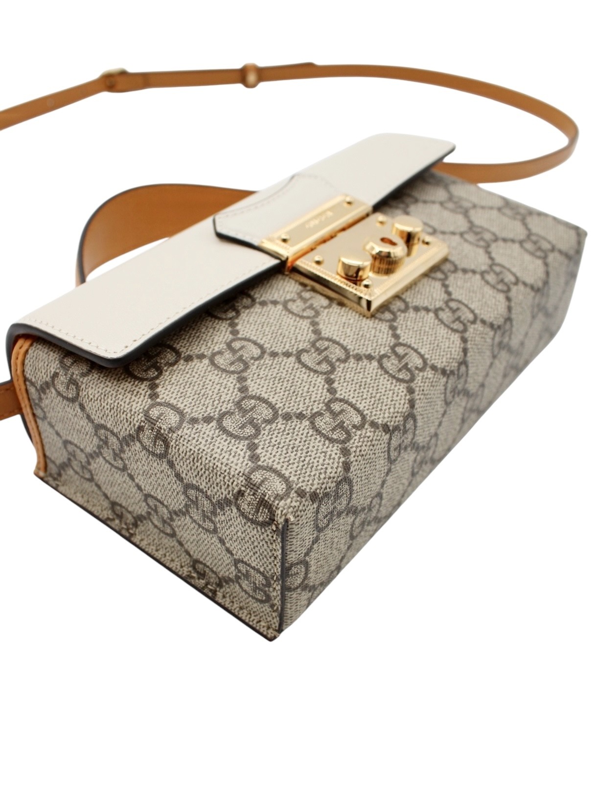 Borsa Gucci Mini Padlock Panna thumb