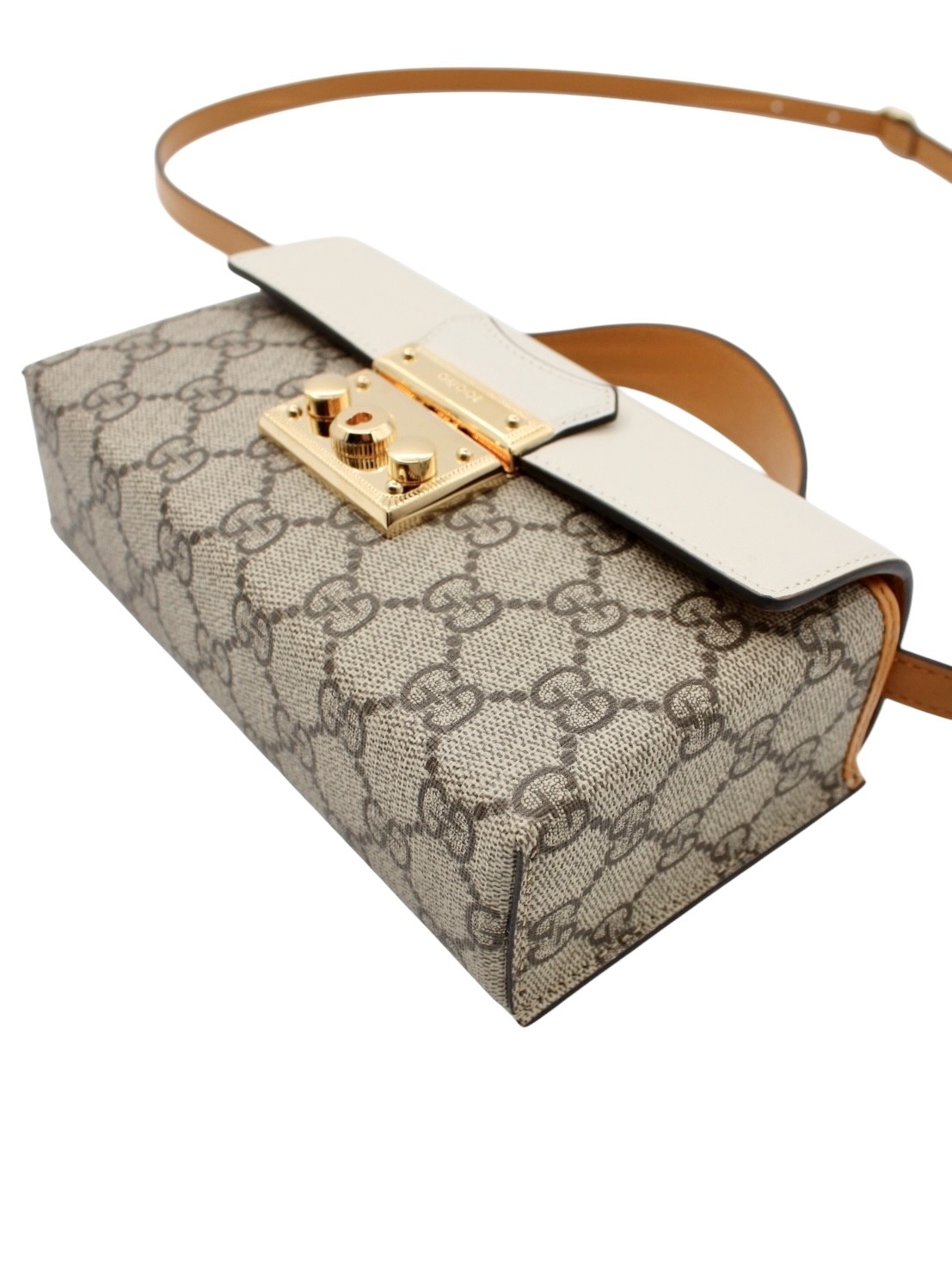 Borsa Gucci Mini Padlock Panna thumb