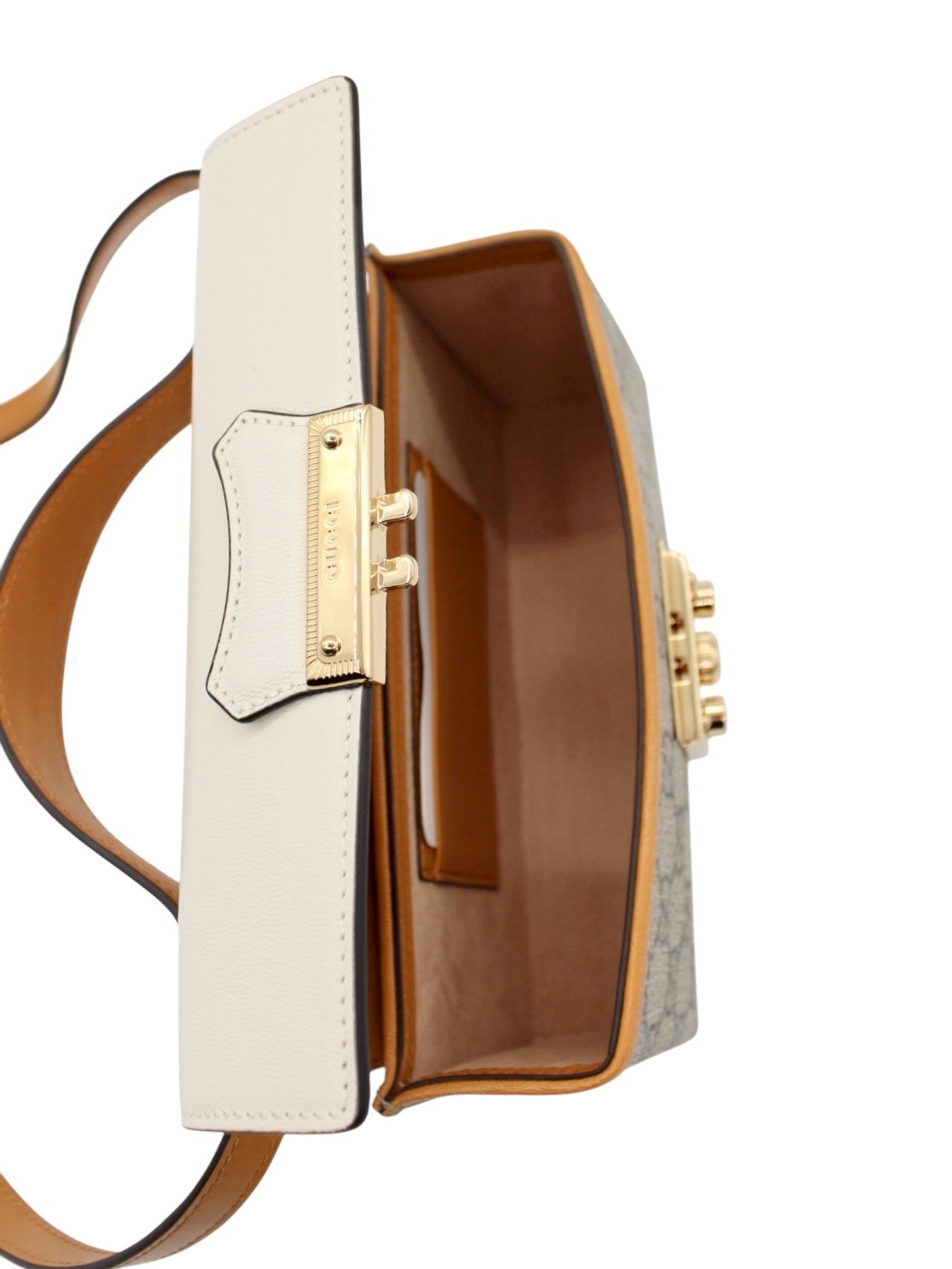 Borsa Gucci Mini Padlock Panna thumb