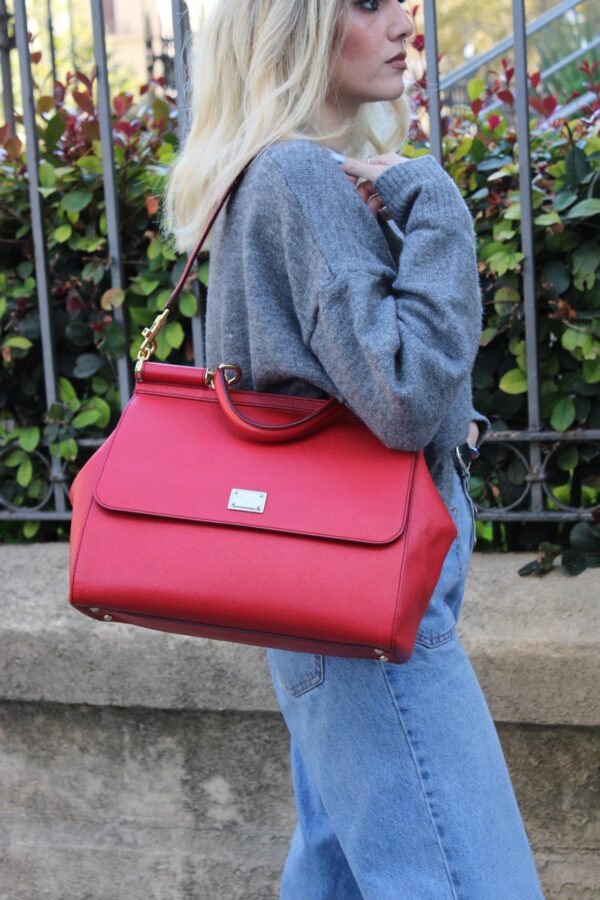Borsa Dolce & Gabbana Miss Sicily Grande Rossa