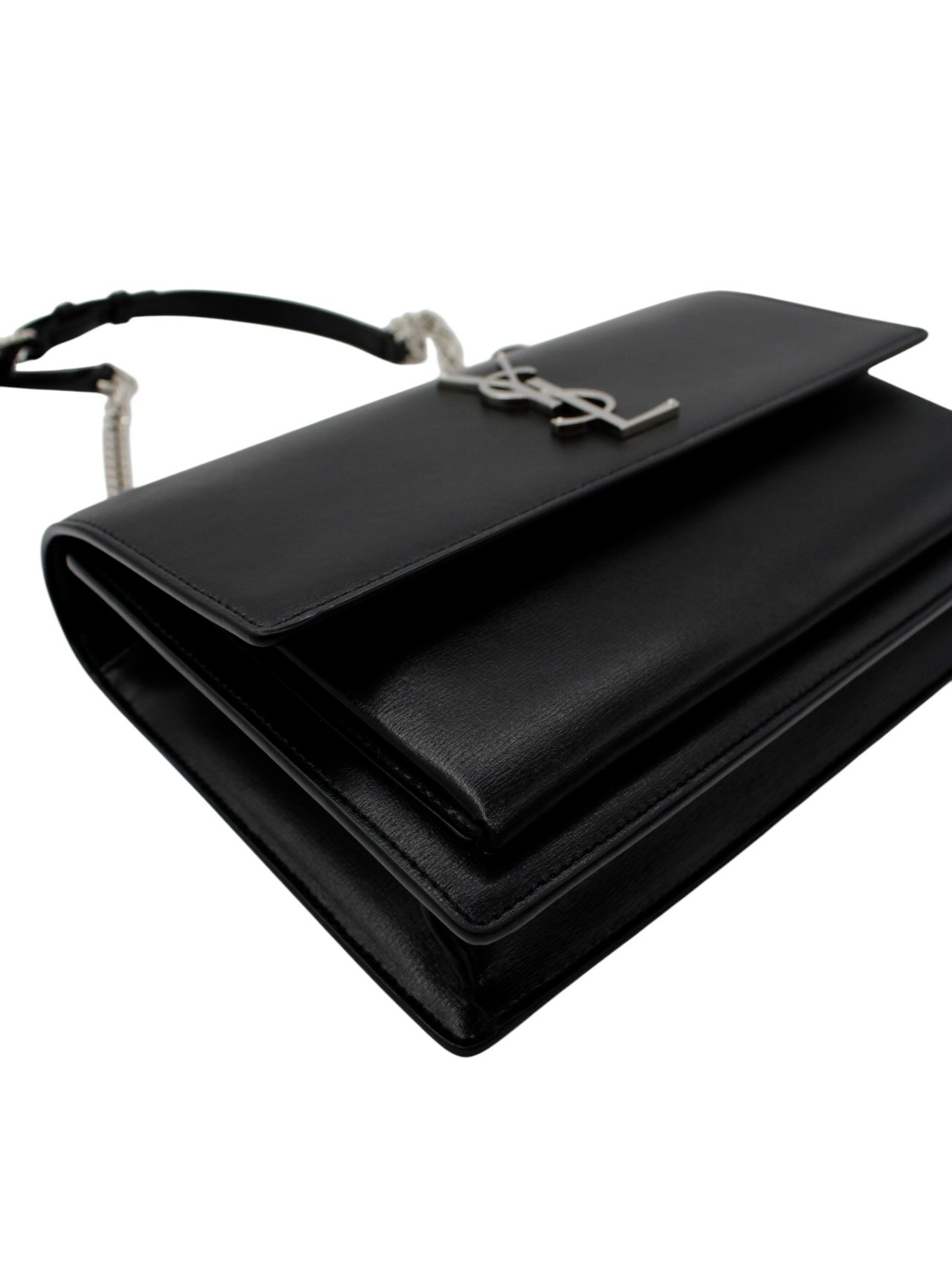 Borsa Saint Laurent Sunset in Pelle Nera thumb