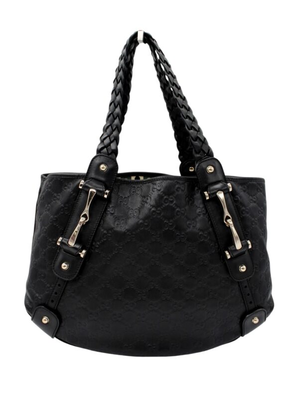Borsa Gucci Horsebit in Pelle Guccissima Nera